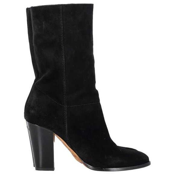Jimmy Choo Music Mid-Calf Boots in Black Suede - Picture 1 of 5